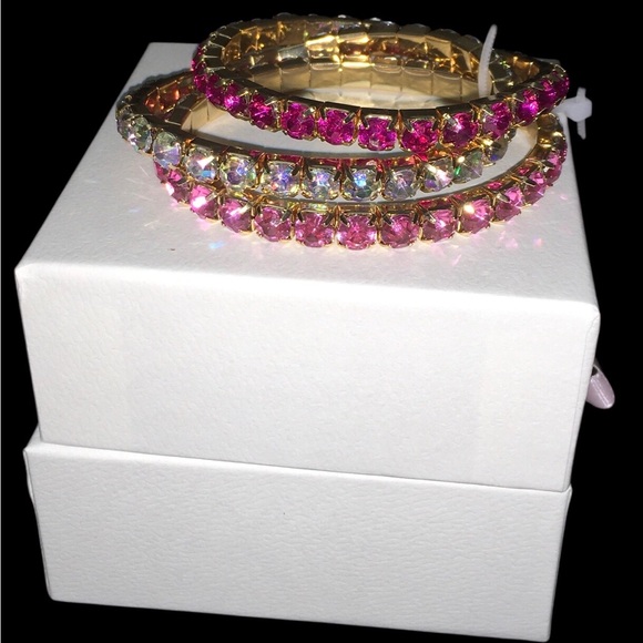 3pc Stretchy Rhinestone Bracelets 💖 - Picture 4 of 4